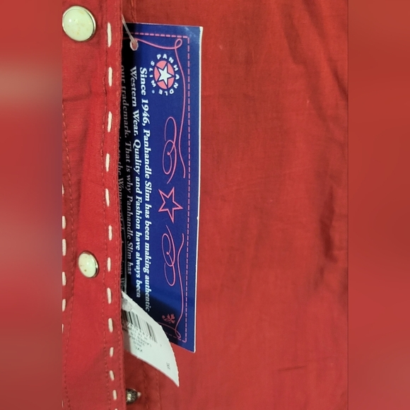 Panhandle Slim Pearl Snap Embroidered Western Rodeo Shirt - Picture 9 of 9